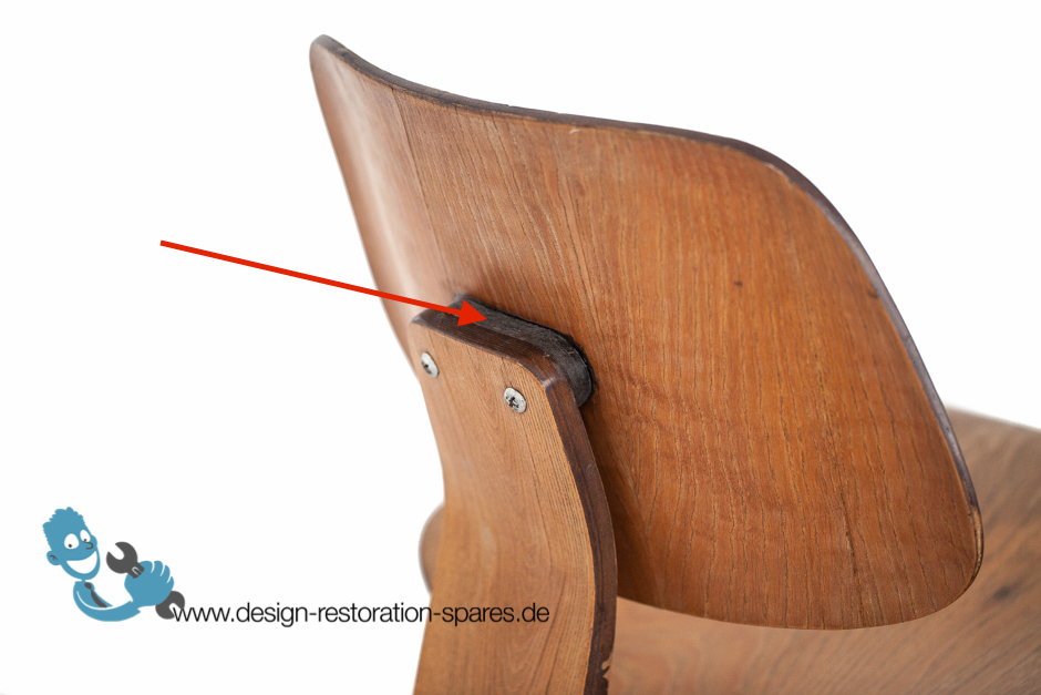 LCW DCW Oval Replacement Neoprene Backrest Shock Mounts for Eames Herman Miller Chairs