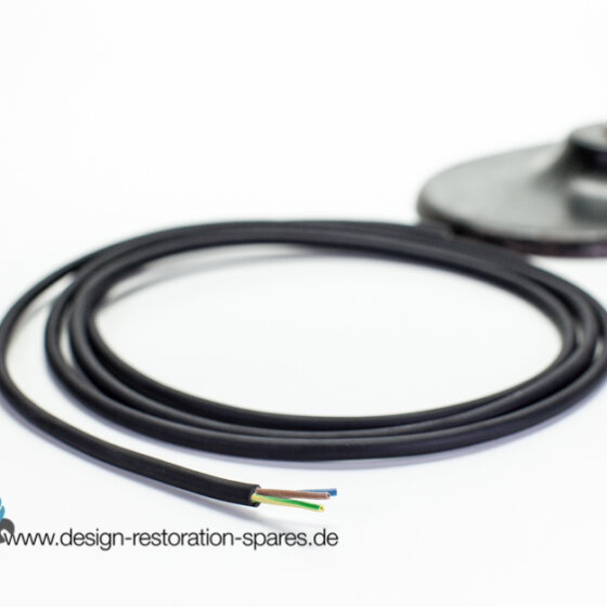 Real Rubber Cable | 3-Core Black