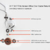 3117-3217-fritz-hansen-caster-rebuild-overhaul-kit-new