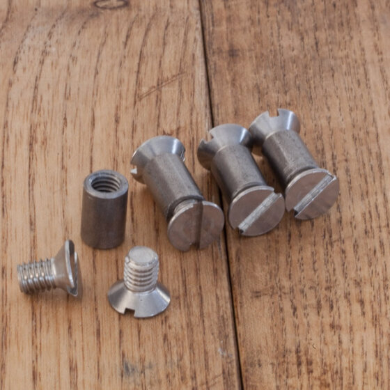 Poul Kjaerholm PK31 Screws and Bushings | Set of 4 | Fritz Hansen | E. Kold Christensen