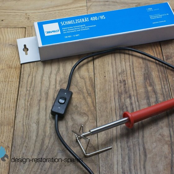 BAO 400/HS  |  Shellac + Hard Wax Melter | Burn-in Heating Soldering Iron | Required to melt BAO Shellac-Stopping