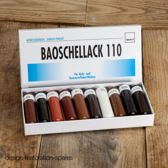 For quick repair of damages at wooden surfaces | BAO SHELLAC-STOPPING 110 | Set 2