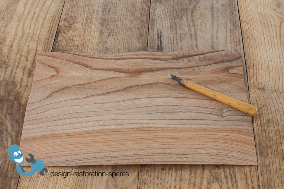 Sheet of veneer for smaller repairs