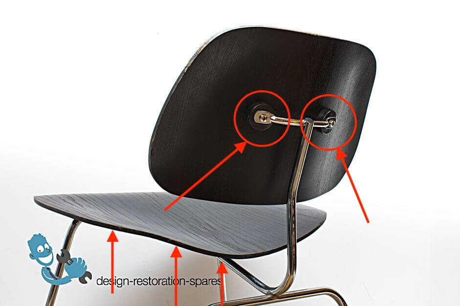 Replacement Neoprene Shock Mounts for Eames Herman Miller LCM DCM Chairs