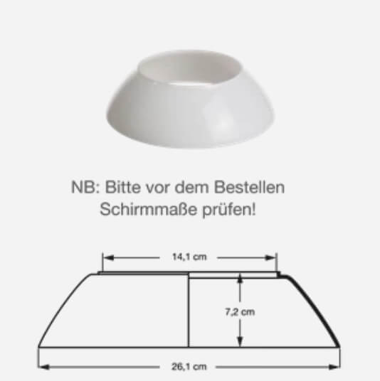 Middle Glass Lamp Shade  | Louis Poulsen | Poul Henningsen | PH 4 1⁄2-4