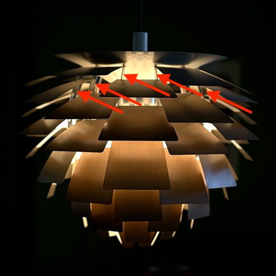 PH Artichoke | 1 x Frame leg stainless steel chrome Ø480 | Poul Hennigsen | Louis Poulsen